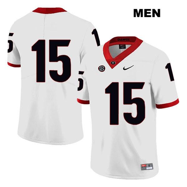 Georgia Bulldogs Men's Trezmen Marshall #15 NCAA No Name Legend Authentic White Nike Stitched College Football Jersey QQB1356IC